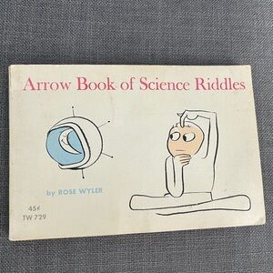 Vintage Aarow Book of Science‎ Riddles small softcover Rose Wyler